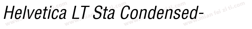 Helvetica LT Sta Condensed字体转换